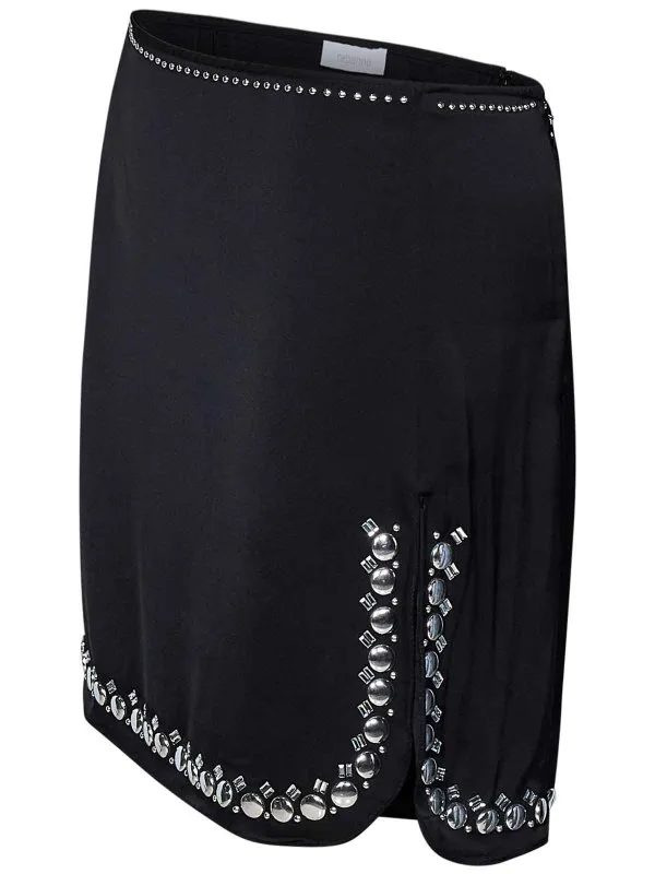 Rabanne Minifalda - Negro